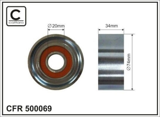 Strammehjul, kilerem CAFFARO 500069