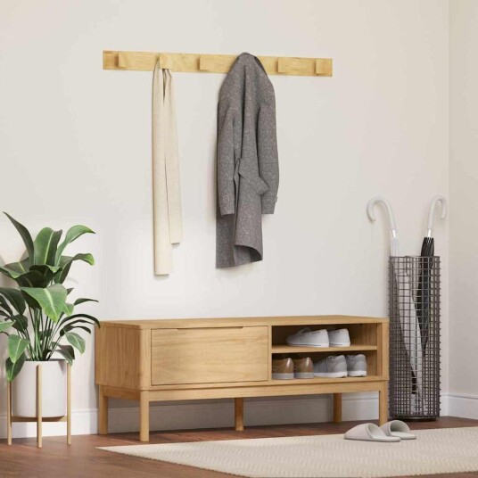 vidaXL Gangbenk FLORO Vokset Brun 115 x 40 x 45 cm Massiv furu vidaXL Gangbenk FLORO Vokset Brun 115 x 40 x 45 cm Massiv furu