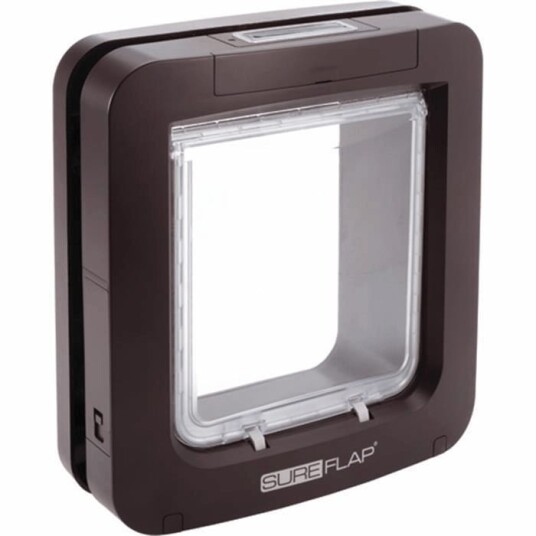 Kattedør Sureflap Mikrochip XL - Brun