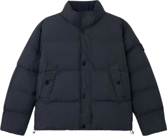 Stone Island Crinkle Reps Padded Down Jacket Navy Blue