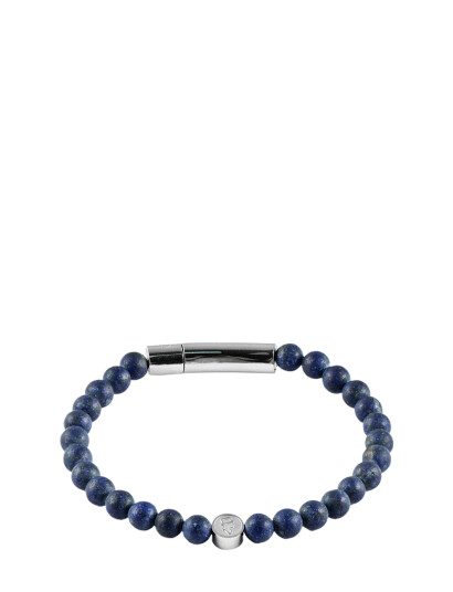edd. Beads/Buckle Bracelet 6Mm Blue M 20 cm edd. Beads/Buckle Bracelet 6Mm Blue M 20 cm
