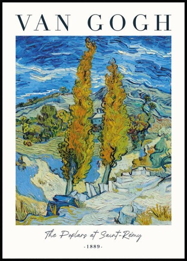 The Poplars at Saint Rémy Plakat Plakat / 100x150cm