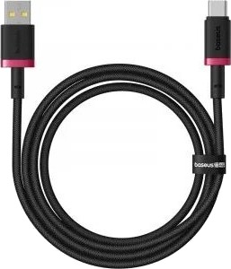 Baseus Dura Usb Type A Til Type C 60W Hurtigladekabel 1M Svart Rød P10377802u01 01