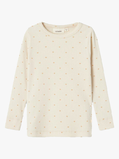 Lil- Atelier Gago Long Sleeve Slim Top Beige 104