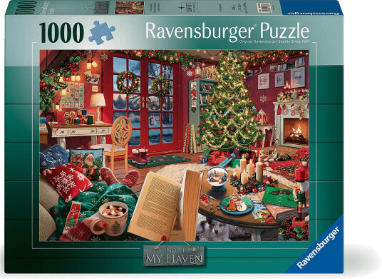 Ravensburger My Haven No14 Christmas Cabin 1000P Multi/patterned ONE SIZE Ravensburger My Haven No14 Christmas Cabin 1000P Multi/patterned ONE SIZE