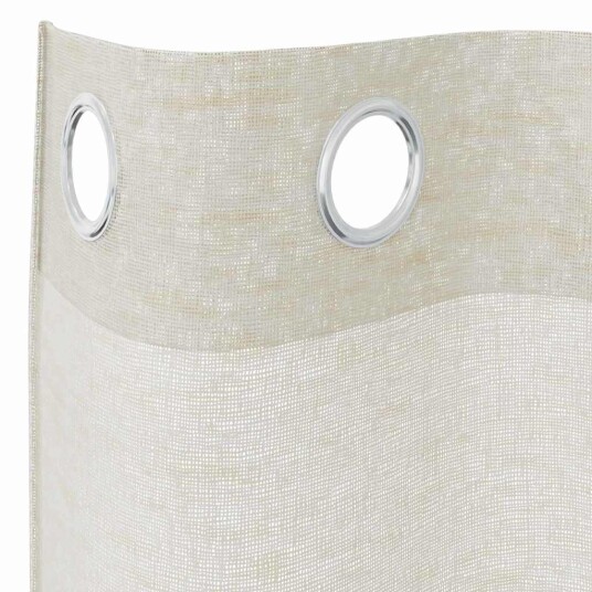 Gardiner med gardiner 2 pcs Krem Polyester