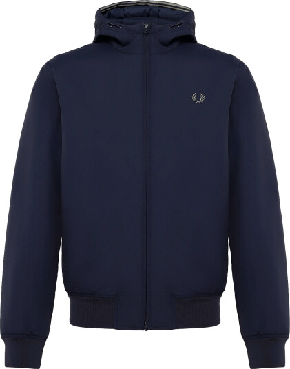 Fred Perry Hooded Brentham Jacket Navy S Fred Perry Hooded Brentham Jacket Navy S