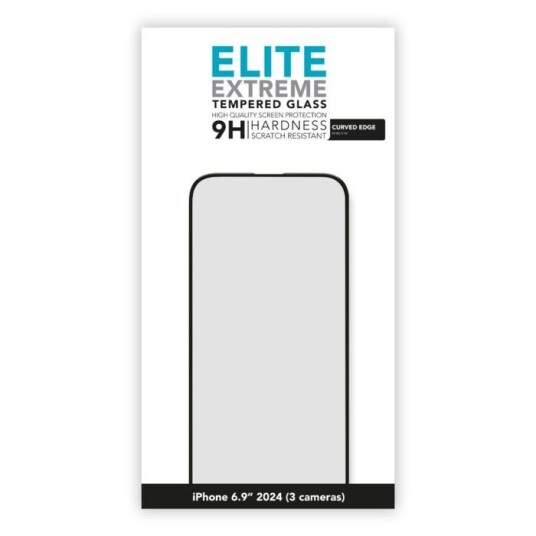 Linocell Elite Extreme Curved Skjermbeskytter for iPhone 16 Pro Max