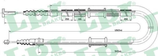 Bremsewire LPR C0341B