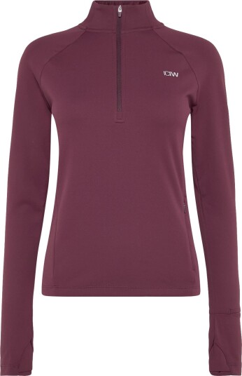 ICANIWILL Mirage Midlayer 1/2 Zip W DARK MAHOGANY S