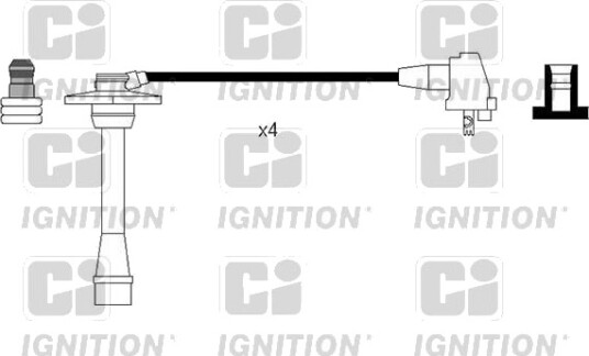 Tennplugg kabelsett QUINTON HAZELL XC1148