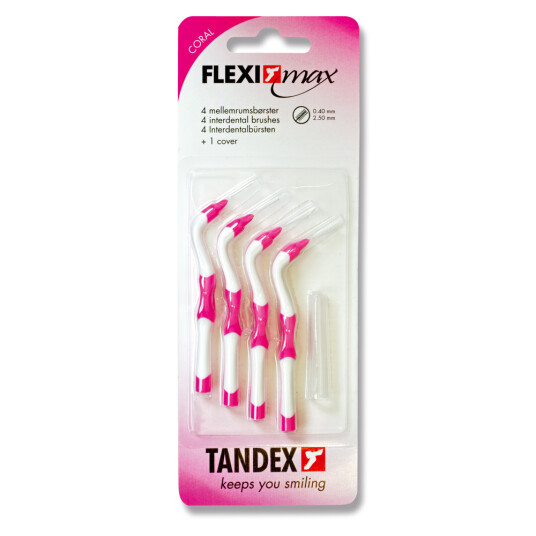 Tandex Flexi Max Gap børster 0,40 mm ISO 1 CORAL Tandex Flexi Max Gap børster 0,40 mm ISO 1 CORAL