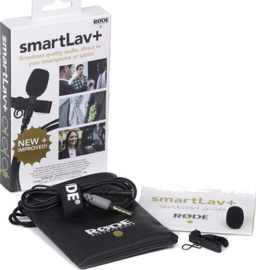 Røde SmartLav+ Omnidirectional Lavaliermikrofon for iOS og Android, sort Røde SmartLav+ Omnidirectional Lavaliermikrofon for iOS og Android, sort