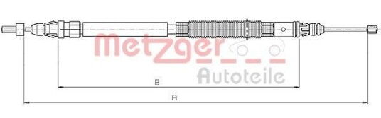 Tautrekk, håndbremse METZGER 10.4664