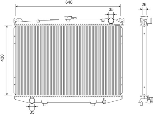 VALEO 701369 Radiator motorkjøling