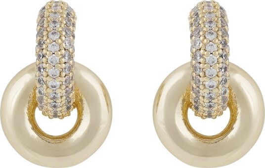 Snö Of Sweden Liz Double Ring Crystal Pin Ear Gold Clear Onesize Snö Of Sweden Liz Double Ring Crystal Pin Ear Gold Clear Onesize