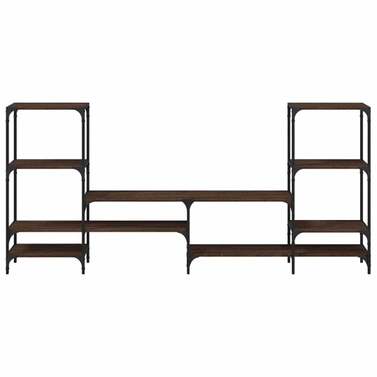 TV-benk brun eik 206,5x28,5x95 cm konstruert tre 8721012377813 TV-benk brun eik 206,5x28,5x95 cm konstruert tre 8721012377813
