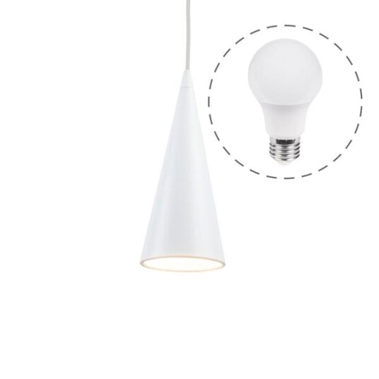 Pendellampe Airam Onia E27 Hvit + 7W Led pære