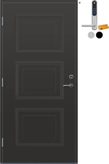 Ytterdør Bygg1 Moi med Yale Doorman Classic Home