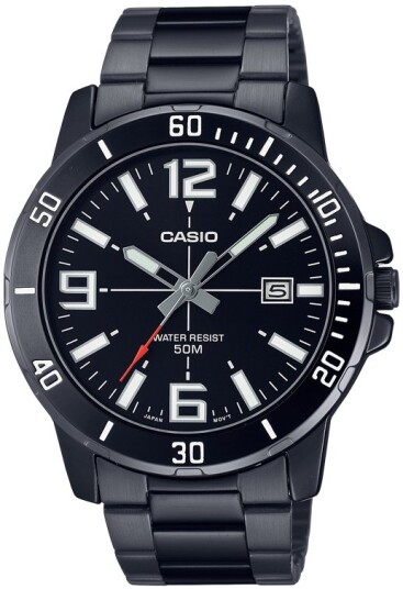 Casio Herreklokke MTP VD01B 1BVUDF Classic Sort/Stål Ø45 mm