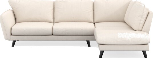 Trend Lyx 4 seters Høyrevendt L formet Sjeselongsofa i Manchester Beige