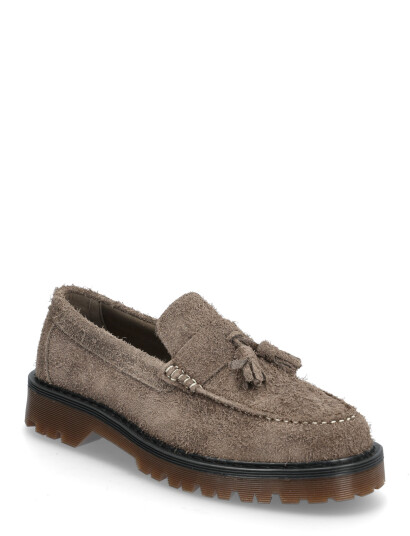 Garment Project Pete Loafer Elephant Hairy Suede Brown 41