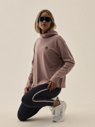 YMR Track Club Åsunden Ladies Oversized Hoodie Rosa L