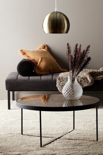 Ellos Home Sofabord Gellina Ø 80 cm Brun