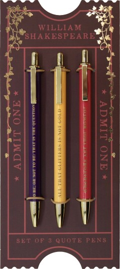 Portico Designs William Shakespeare Penn I Metall 3pk