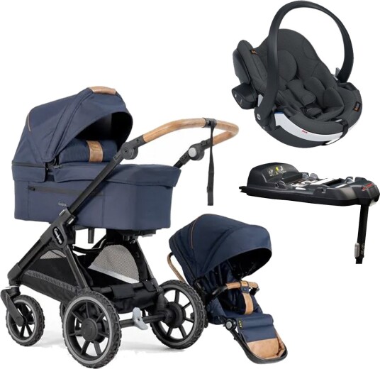 Emmaljunga Sento Pro 4in1 Ergo Outdoor Navy + Go Modular X2 Antracite Ink. Base