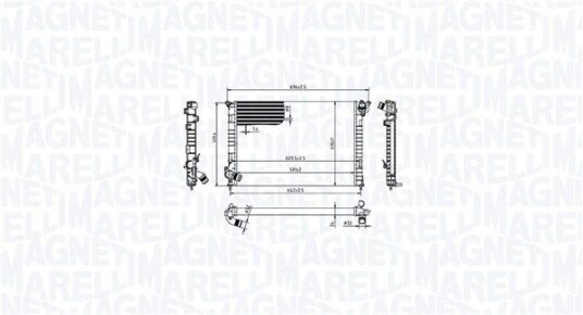 Radiator MAGNETI MARELLI 350213212700
