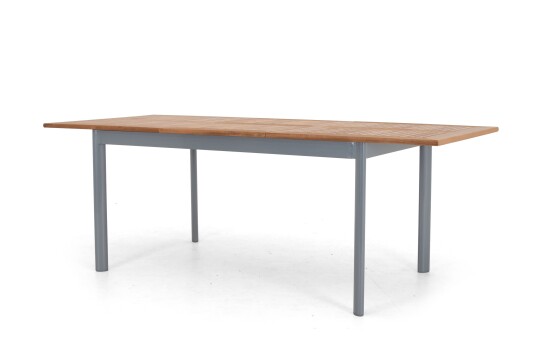 Selected Home Nice spisebord Sølv/teak 152 - 210 x 90 cm Grå Selected Home Nice spisebord Sølv/teak 152 - 210 x 90 cm Grå
