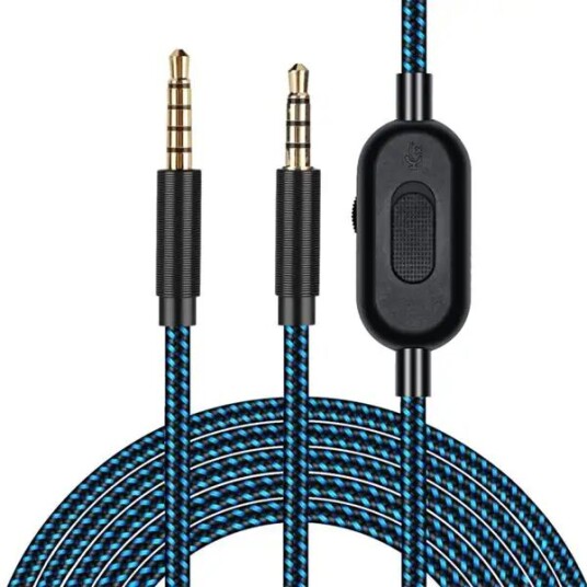 Lydkabel med 35 mm-kontakt til Logitech Astro A10 A40 A30 Lydkabel med 35 mm-kontakt til Logitech Astro A10 A40 A30