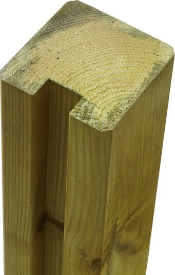 Plus Profilstolpe Tverrkappet 1 Spor Tre/Natur 188 cm