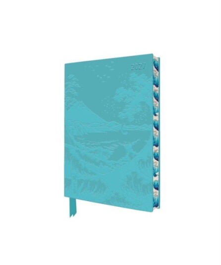 Utagawa Hiroshige: Sea at Satta 2027 Pocket Artisan Art Vegan Leather Diary – Week to View