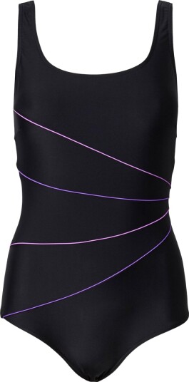 Lykke R Badedrakt m/Lavt Ben Dame Svart 46