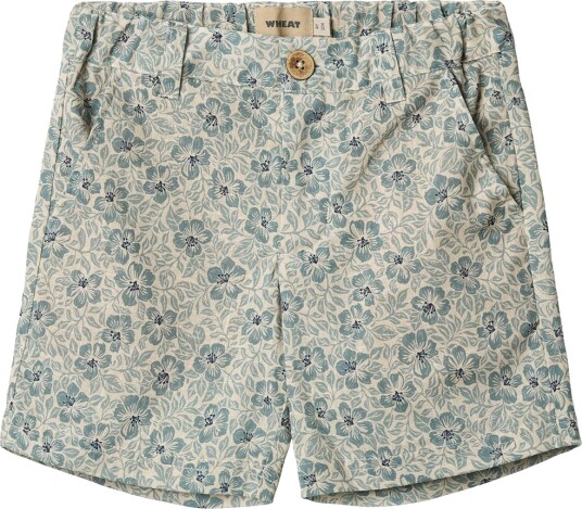 Wheat Shorts Elvig Aqua Hawaii Blomster Wheat 8 år 128 Shorts Blå