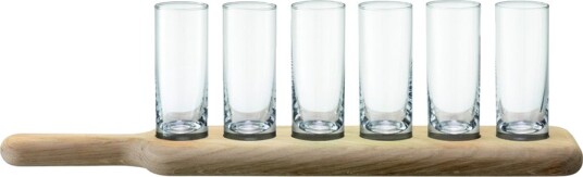 LSA International   Vodka shotglass 6 stk med brett klar
