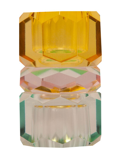 C"est Bon Crystal Candle Holder - Yellow - ONE SIZE