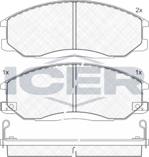 Bremseklosser sett ICER 181372