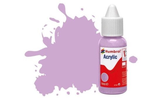 Humbrol Akryl No 42 Pastel Violet - Matt 14ml Dropper Bottle