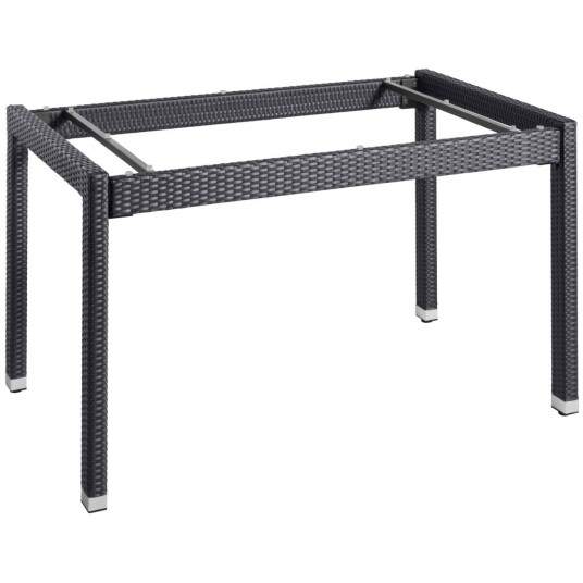 VEGA Bordben til Metropolitan; 130x80x75 cm LxBxH; Svart; Rektangulær
