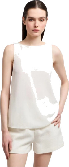 Emporio Armani Dame Topper Hvit L,