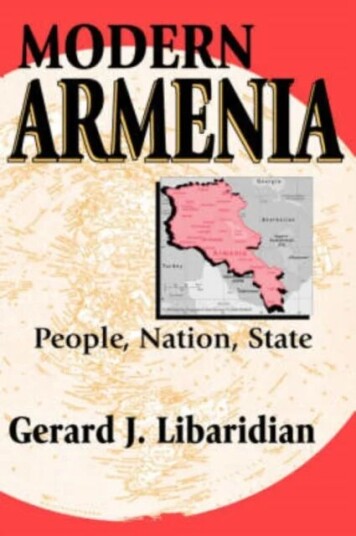 Modern Armenia Av Gerard Libaridian