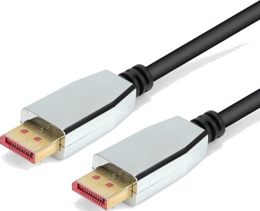 Montis Kabel Displayport V1.4 Mt038 1,8 M Displayport Displayport Hankjønn Hankjønn Sort Sølv Montis Kabel Displayport V1.4 Mt038 1,8 M Displayport Displayport Hankjønn Hankjønn Sort Sølv