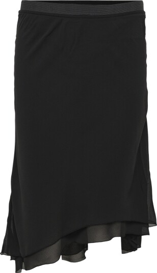 Weekday Double Layer Assymetric Skirt Black M