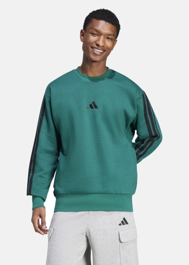 Adidas M 3s Fl Swt Cgreen/Black Xl Sweatshirts Adidas M 3s Fl Swt Cgreen/Black Xl Sweatshirts