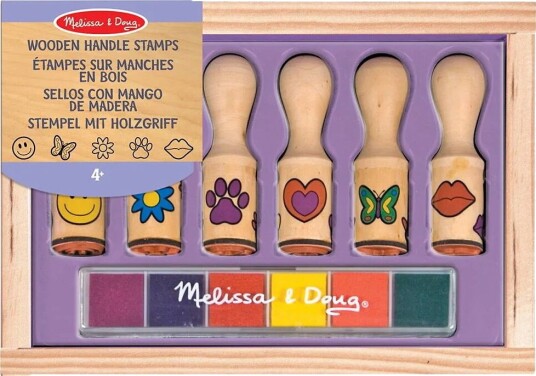 Melissa & Doug Stamp Set Happy Handles