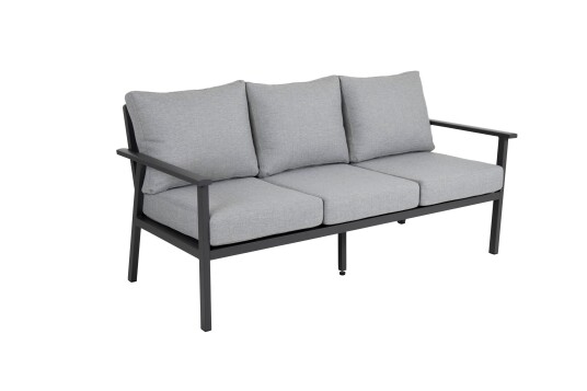 Brafab Samvaro 3 seter sofa Antrasitt med grĂĄ pute 183 x 82 cm GrĂĄ Brafab Samvaro 3 seter sofa Antrasitt med grĂĄ pute 183 x 82 cm GrĂĄ