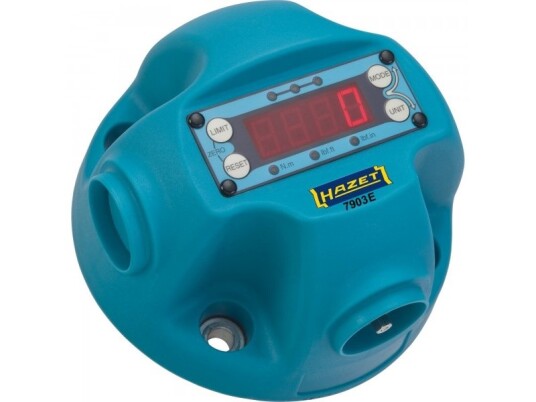 Hazet 7903E, Digital Torque Angle Adapter, Blå, Plastikk, Nm, 25 Nm, 1%